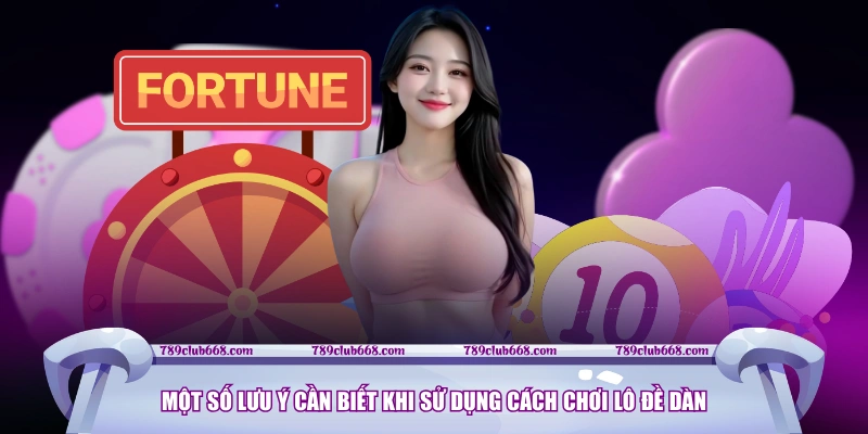 Một số lưu ý cần biết khi sử dụng cách chơi Lô Đề Dàn